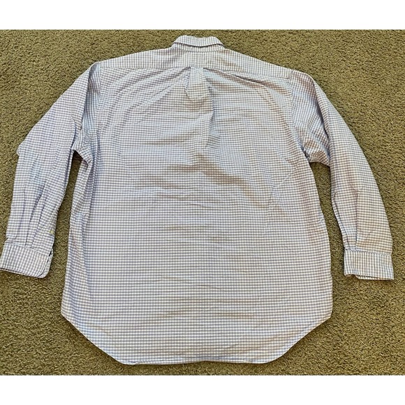 Ralph Lauren Mens Long Sleeve Button Down Purple Plaid‎ Cotton Mint Pony Size XL - Picture 3 of 7